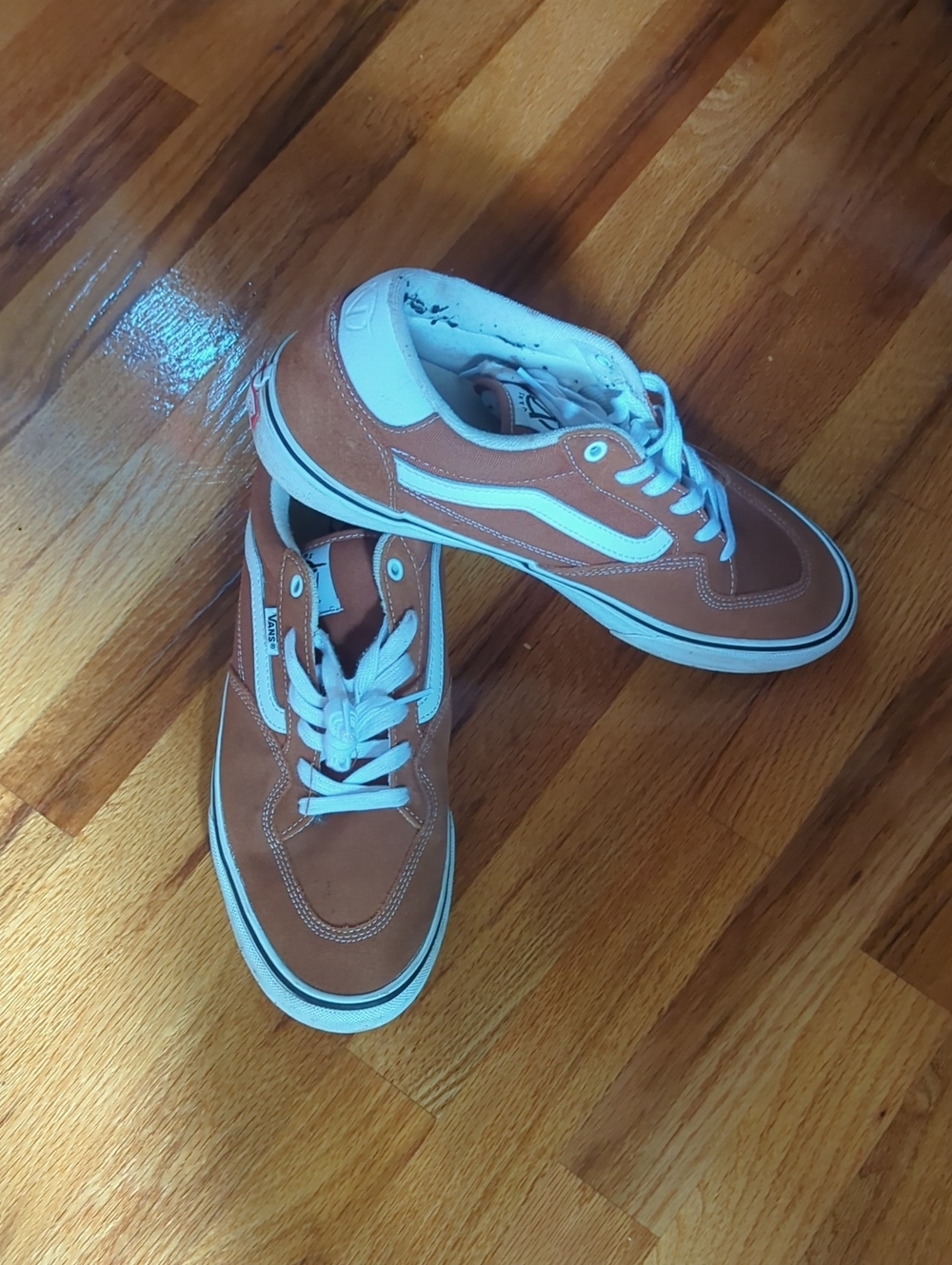 Vans Old Skool Sneakers in Orange & White